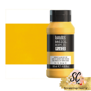 Liquitex Basics Fluid Acrylic Paints -118ml Cadmium Yellow Deep Hue