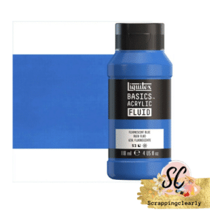 Liquitex Basics Fluid Acrylic Paints -118ml Fluorescent Blue
