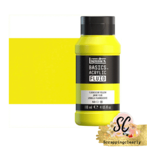 Liquitex Basics Fluid Acrylic Paints -118ml Fluorescent Yellow