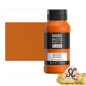 Liquitex Basics Fluid Acrylic Paints -118ml Vivid Red Orange