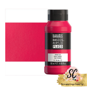 Liquitex Basics Fluid Acrylic Paints -118ml Primary Red