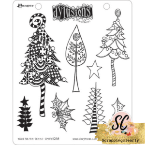 Dyan Reaveley's Dylusions Cling Stamp Collection - Wood in the trees