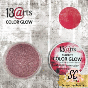 13 Arts Rubelite Color Glow - Metallic Watercolor