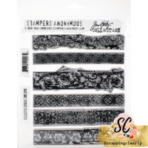Tim Holtz Cling Stamps 7"X8.5" - Eclectic Edges