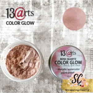 13 Arts Rose Quartz Color Glow - Metallic Watercolor