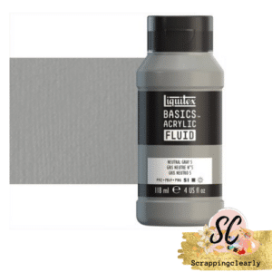 Liquitex Basics Fluid Acrylic Paints - 118ml Neutral Gray 5