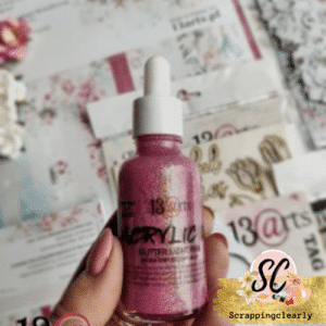 13 Arts ACRYLIC INK Glitter Light Pink 30ml