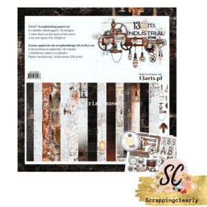 13 arts - Paper pad Industrial Zone 12x12"
