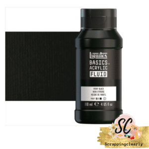 Liquitex Basics Fluid Acrylic Paints - 118ml Ivory Black