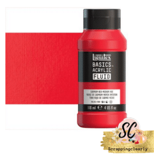 Liquitex Basics Fluid Acrylic Paints - 118ml Cadmium Red Medium Hue
