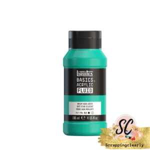 Liquitex Basics Fluid Acrylic Paints -118ml Bright Green Aqua