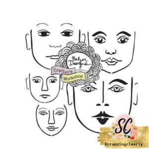 The Crafters Workshop 6 x 6 Templates -  Mini Many Faces