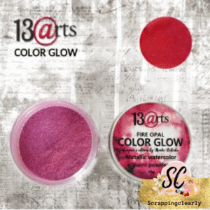 13 Arts Fire Opal Color Glow - Metallic Watercolor