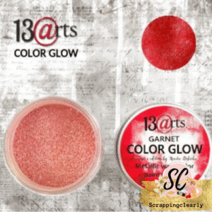 13 Arts Garnet Colour Glow - Metallic Watercolor