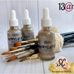 13 Arts ACRYLIC INK Glitter Old Gold 30ml