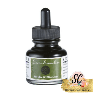 Sennelier Encre Drawing Ink 30mL Olive Green