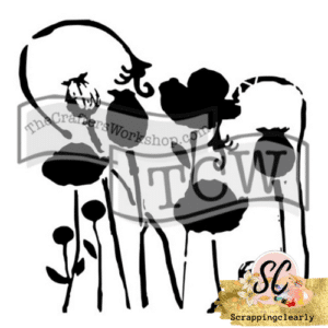 The Crafters Workshop - 6 x 6 Templates -  Mini Poppy Garden