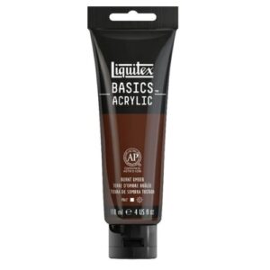 Liquitex Basics Fluid Acrylic Paints -118ml Burnt Umber