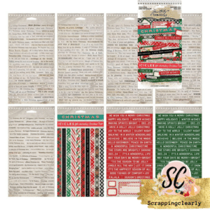 Tim Holtz Idea-Ology Spiral Bound Sticker Book 4.5"x 8.5"- Christmas