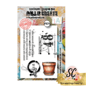 Aall & Create STAMP #1074 - A7 CLEAR STAMP SET - TERRACOTTA POTTER