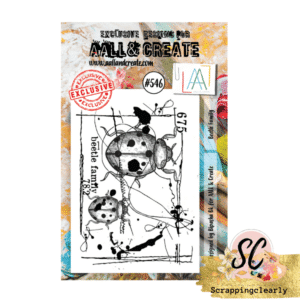 Aall & Create STAMP #546 - A7 CLEAR STAMP SET - BEETLE FAMILY