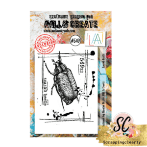 Aall & Create STAMP #549 - A7 CLEAR STAMP SET - SCARAB BEETLE