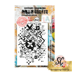 Aall & Create STAMP SCRIPTED CROSS A7 - #552