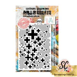 Aall & Create STAMP #606 - A7 CLEAR STAMP SET - REVERSE PLUSES