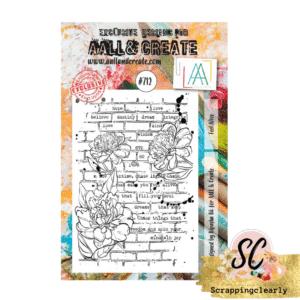 Aall & Create STAMP #712 - A7 CLEAR STAMP SET - FEEL ALIVE