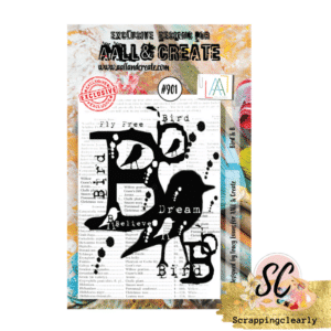 Aall & Create STAMP #901 - A7 CLEAR STAMP SET - BIRD & B
