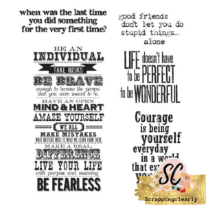 Tim Holtz Cling Stamps 7”X8.5” - Way with Words