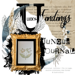 LUCKY Findings Junque Journal - Blue Blooms