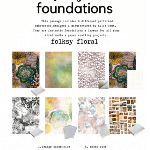 LUCKYfindings Foundations - Folksy Floral