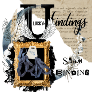 LUCKYfindings Seam Binding Ribbon - Charcoal Grey