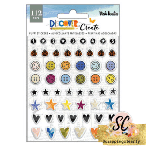 Vicki Boutin - Discover And Create Collection - Mini Puffy Stickers