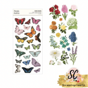 Simple Vintage Essentials Colour Palette Foam Stickers 39/Pkg