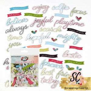 49 And Market Chipboard Set - Kaleidoscope Words