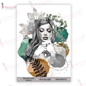 Dress My Craft Mini Transfer Me Sheet 4"X6" - Beauty With Peace