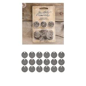 Idea-Ology Metal Adornments - Thought Tokens 18/Pkg