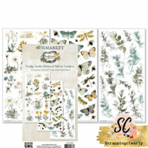 49 and Market Krafty Garden Botanical Rub-on Transfer Set