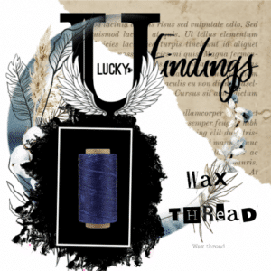 LUCKYfindings Wax Thread - Royal Blue sold per metre
