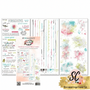 49 And Market Kaleidoscope Essentials Rub-On Transfer Set