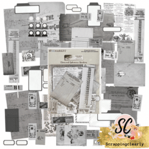 49 and Market Color Swatch: Charcoal Ephemera Stackers
