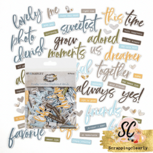 49 And Market Chipboard Set - Krafty Chipboard Words