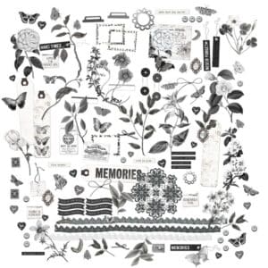 49 and Market Colour Swatch: Charcoal Laser Cut Elements