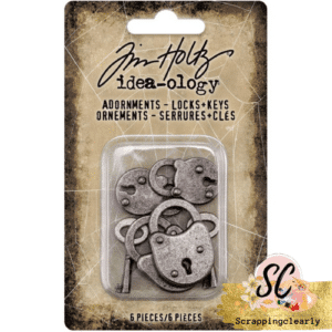 Tim Holtz Idea-Ology Metal Adornments 6/Pkg