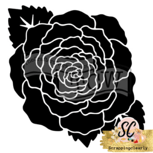 TCW 6 x 6 Stencil - Large Rose