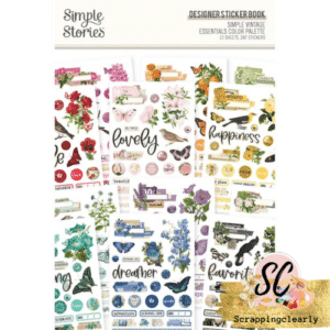Simple Vintage Essentials Sticker Book 12/Sheets