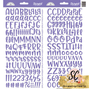 Doodlebug Design - Cardstock Stickers Abigail Lilac