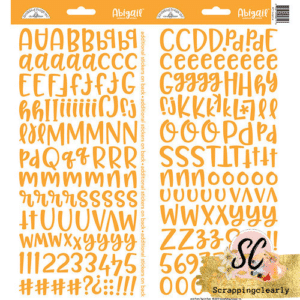 Doodlebug Design - Cardstock Stickers Abigail Tangerine